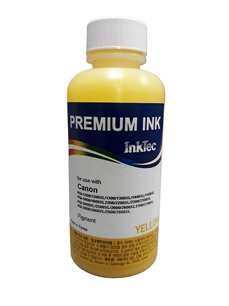 Чернила InkTec для CANON PGI-1200/2400/2500/2700/2800/2900 100 мл жёлтые пигментные (C5000-100MY)