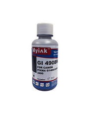 Чернила MyInk для Canon PIXMA G1400/2400/3400 100 мл чёрные пигментные (GI-490BK)