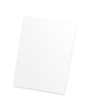 Обложка картонная для переплета O.UNIVERSAL А4 230г/м2, 1 шт, белая
