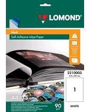 Фотобумага Lomond матовая самоклеящаяся A4 90 г/м2 25 л. неделёная (210 x 297 мм) (2210003)
