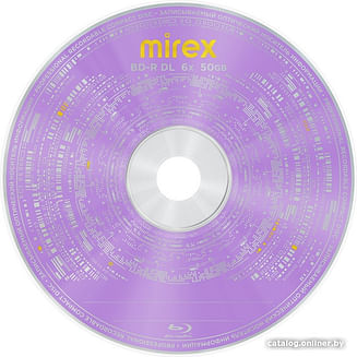 Компакт-диски BD-R 50Gb Mirex 6Х Printable, 1 шт.