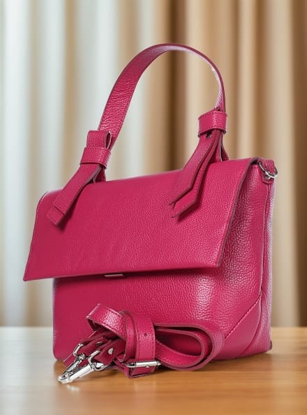 Сумка женская модель 56424 (ФУКСИЯ/КОРИЧН)