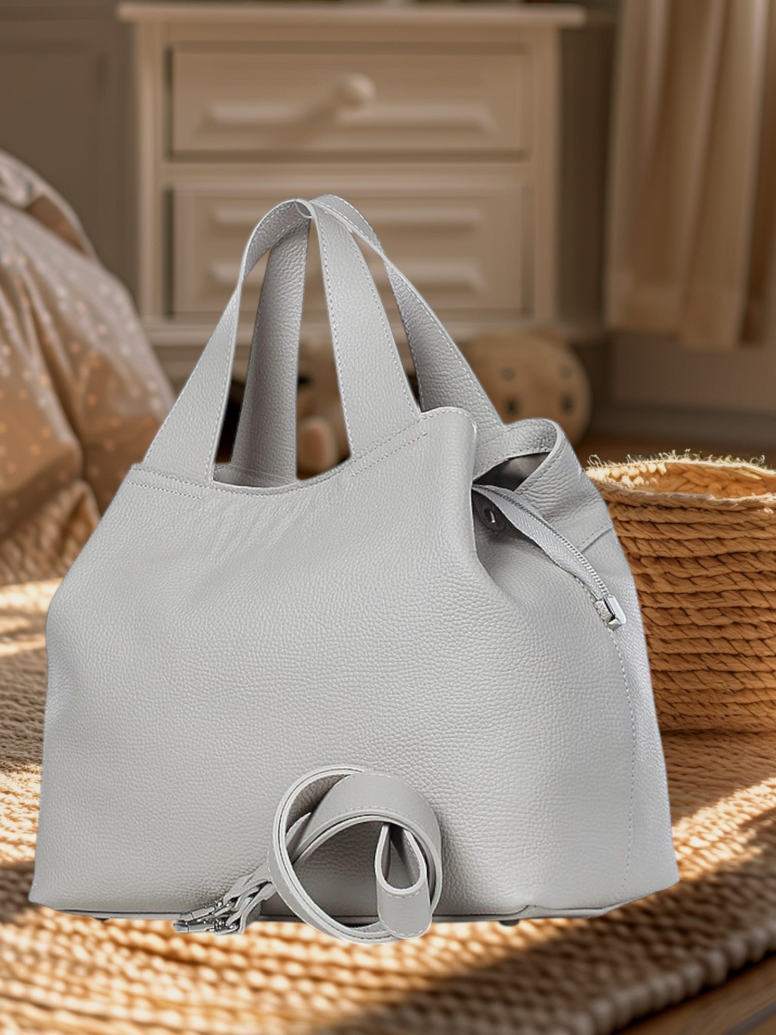 Женская сумка 13124 (бежевый св.)