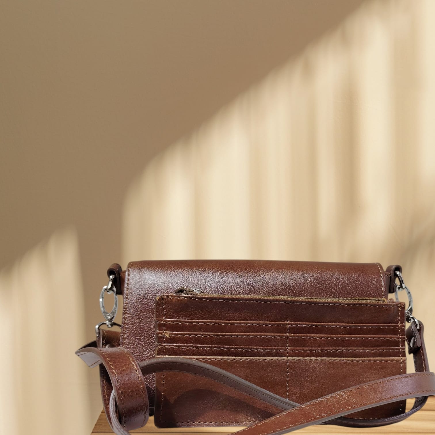 Сумочка + кошелек 46624 (рыжий/коричневый)