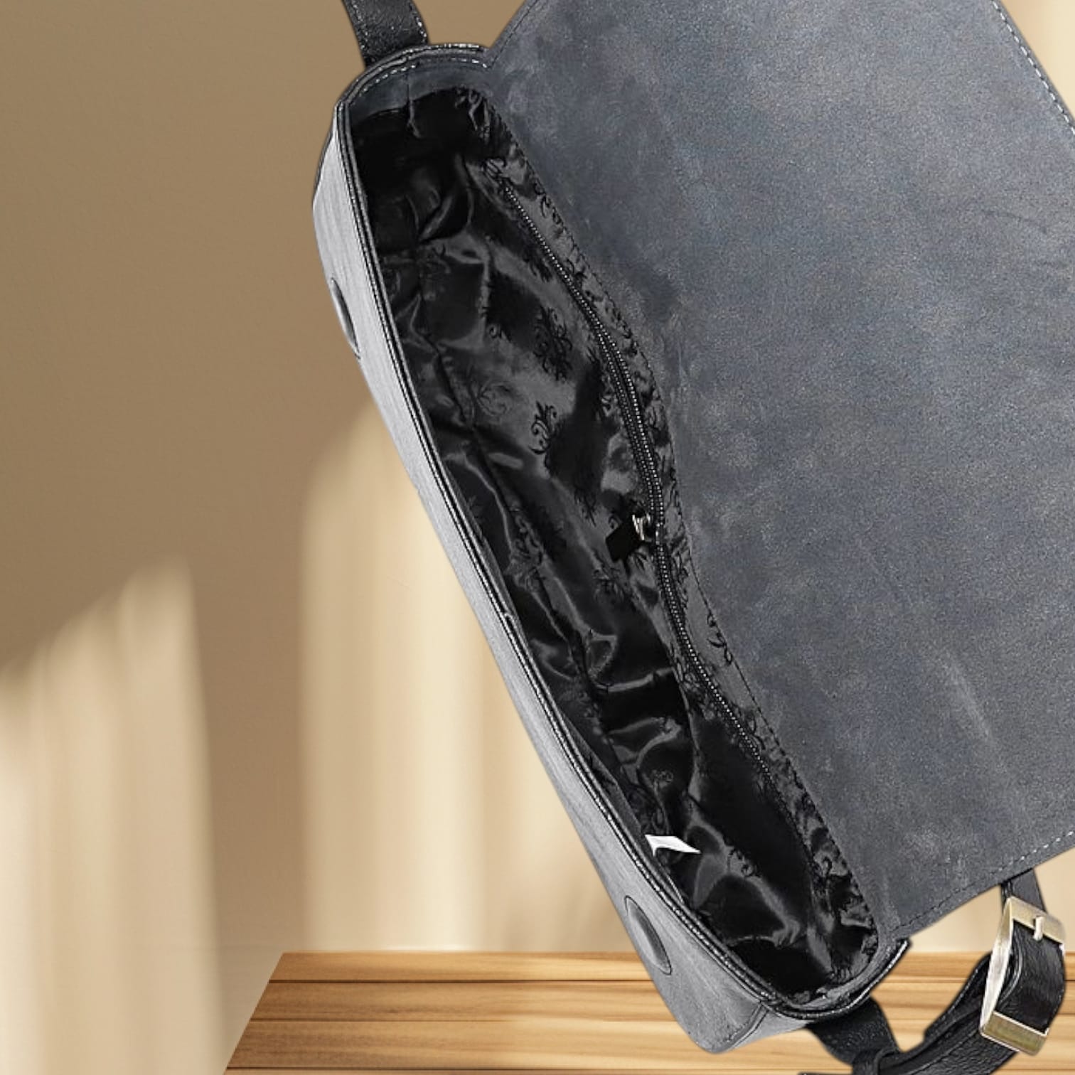 Сумка женская 23624 (Чёрный/серый)