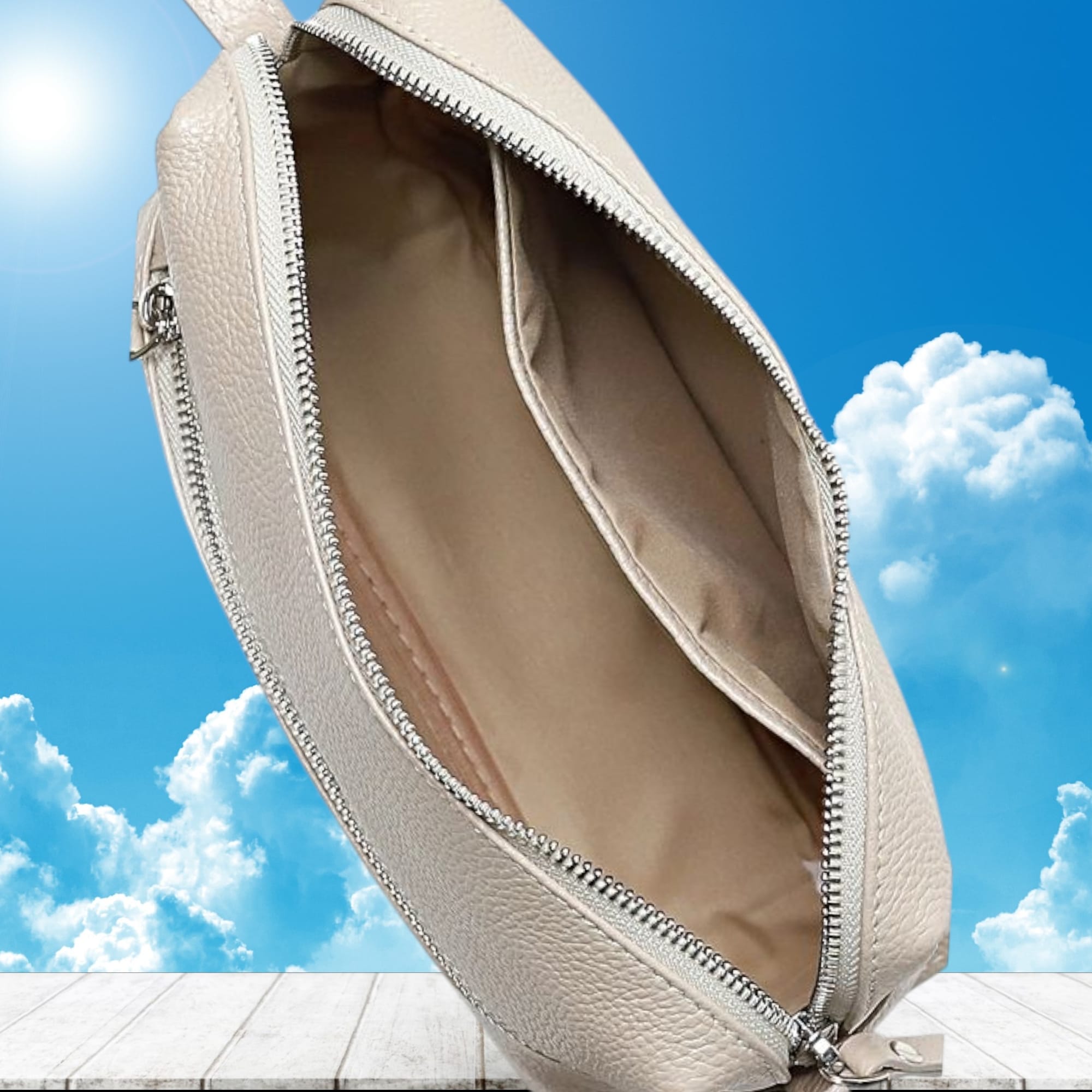 Сумка женская 55624 (бежевый)