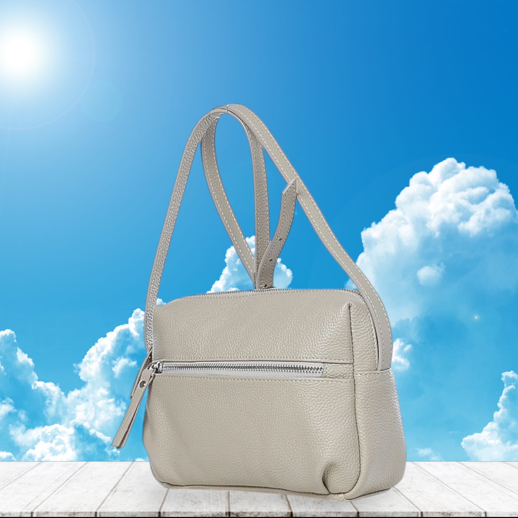 Сумка женская 55624 (бежевый)