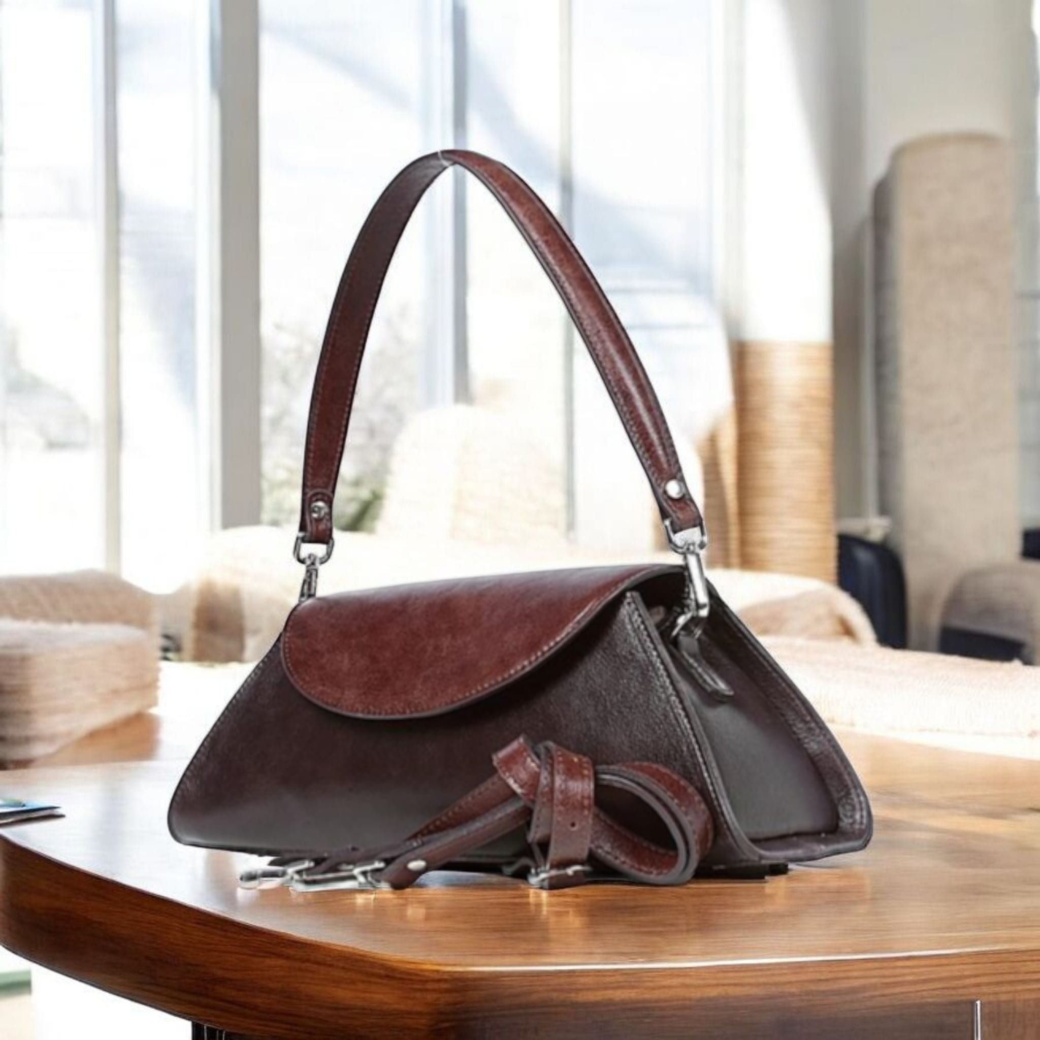 Сумка женская 11325 (кор. т/рыжий)