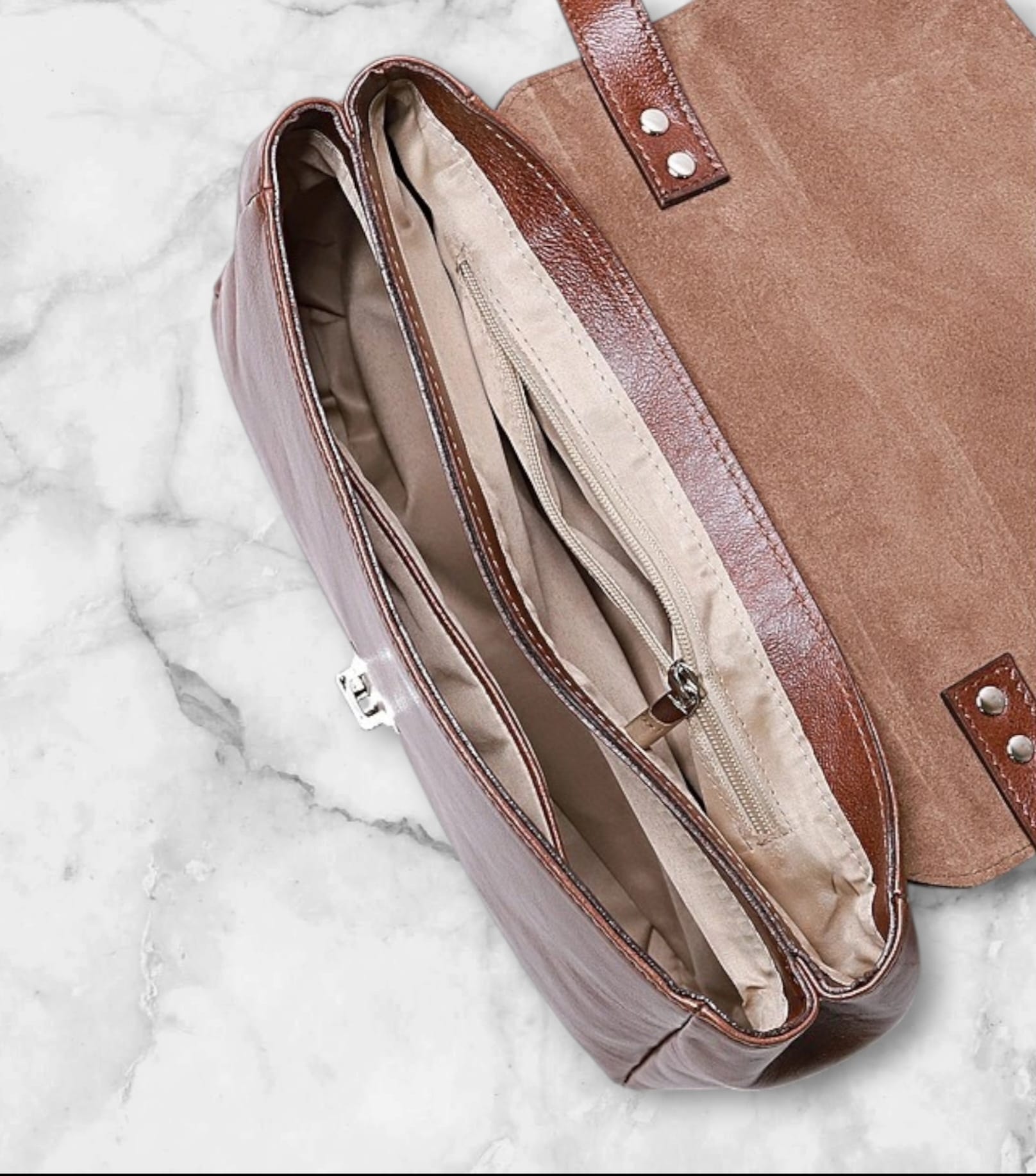 Сумка женская 23424 (рыжий/коричневый)