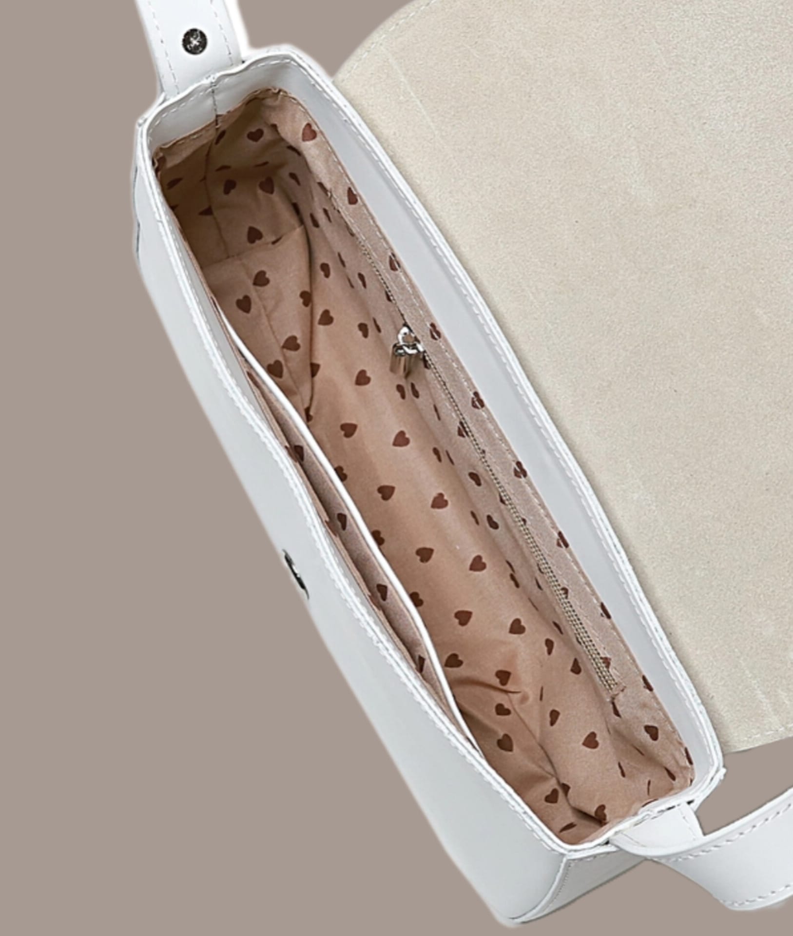 Сумка женская 29124 (белый/бежевый)