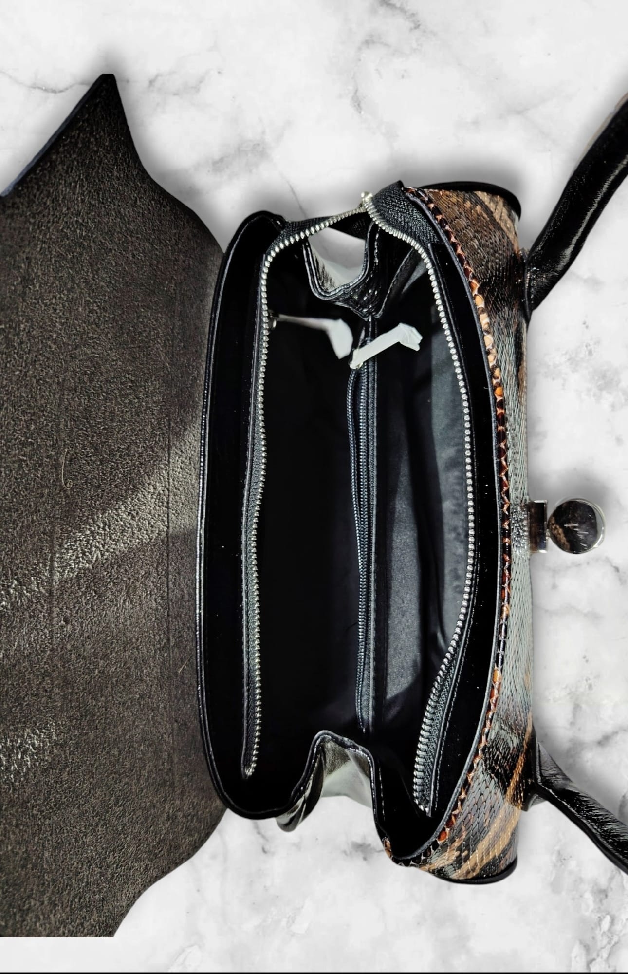 Сумка женская 50324 (черный/коричневый)