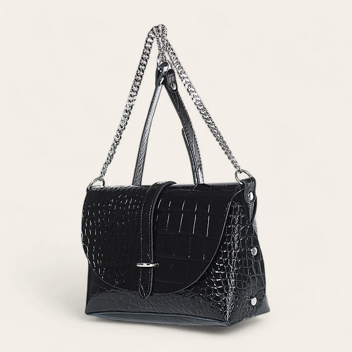 Сумка женская 9124 (Чёрный, глянец)