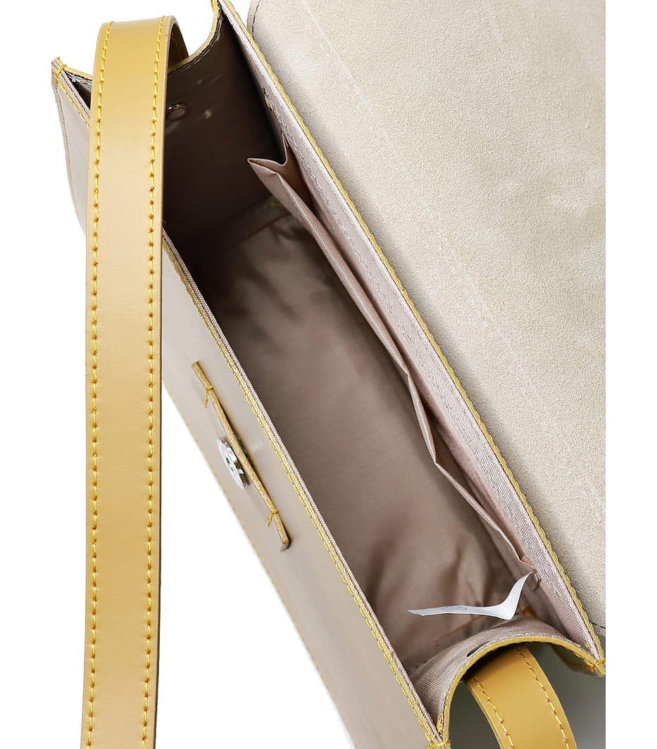 Сумка молодежная 18822 ( ГОРЧИЧНО/БЕЖЕВЫЙ)