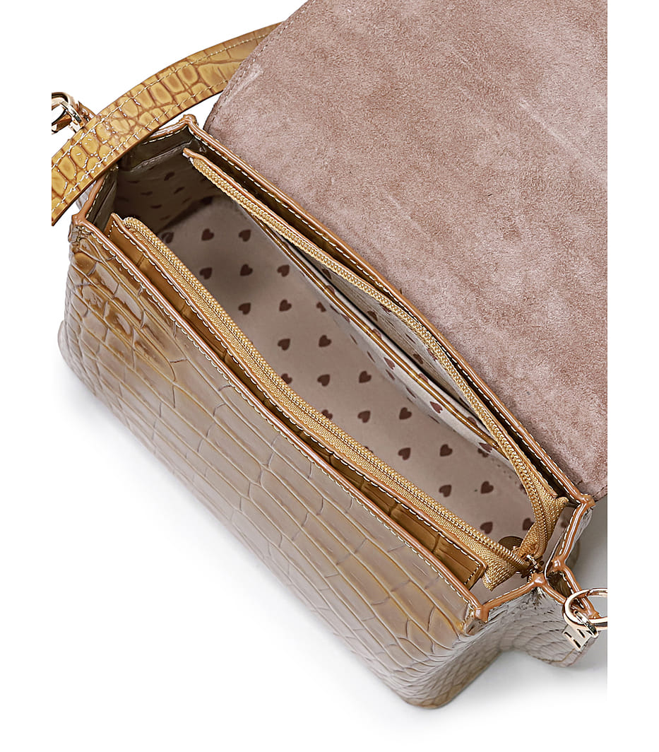 Сумка женская 41324 (ГОРЧИЧ/БЕЖЕВ )