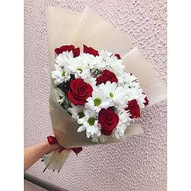 Букет цветов "Улыбнись" 9 роз