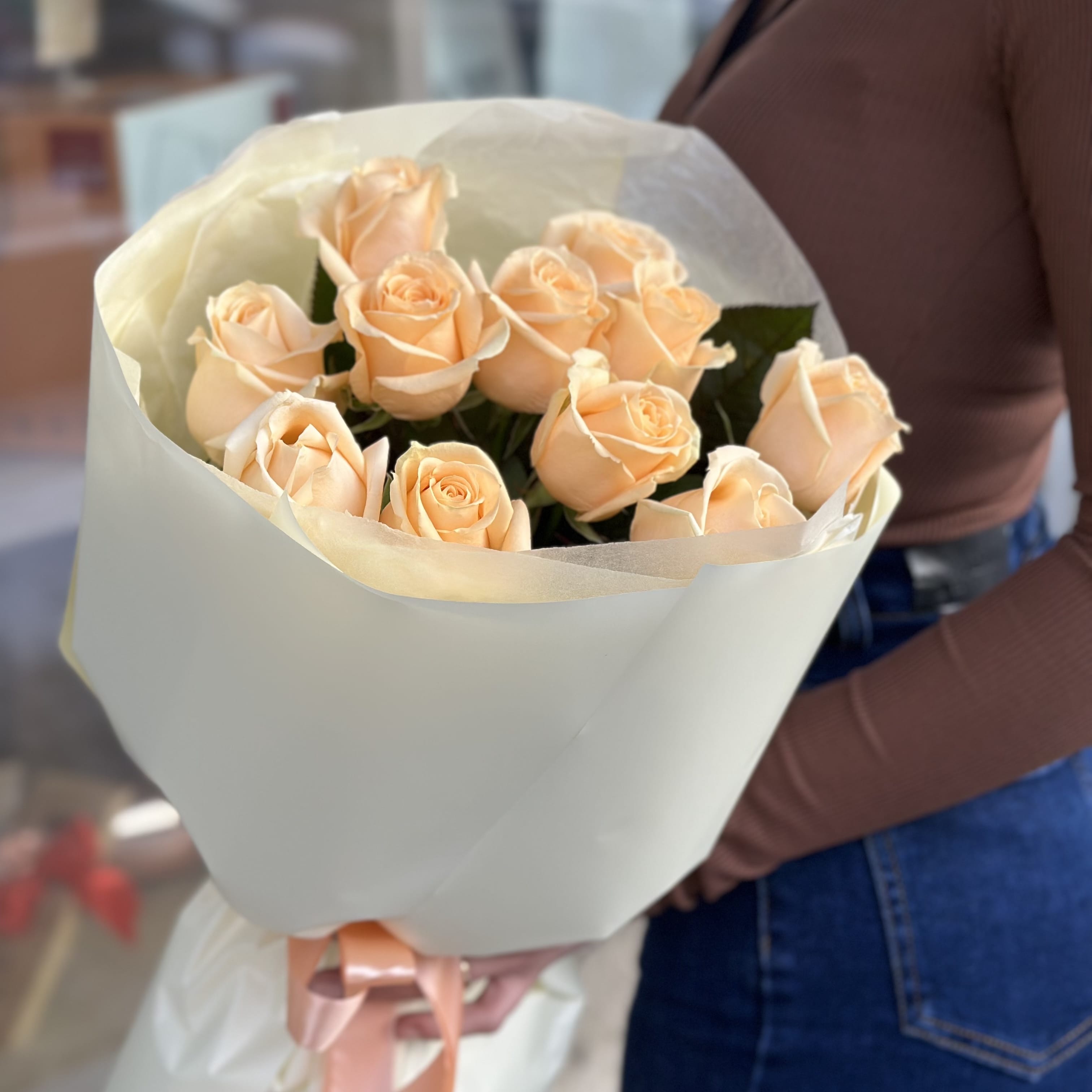 Букет роз "Сладость" 11 роз