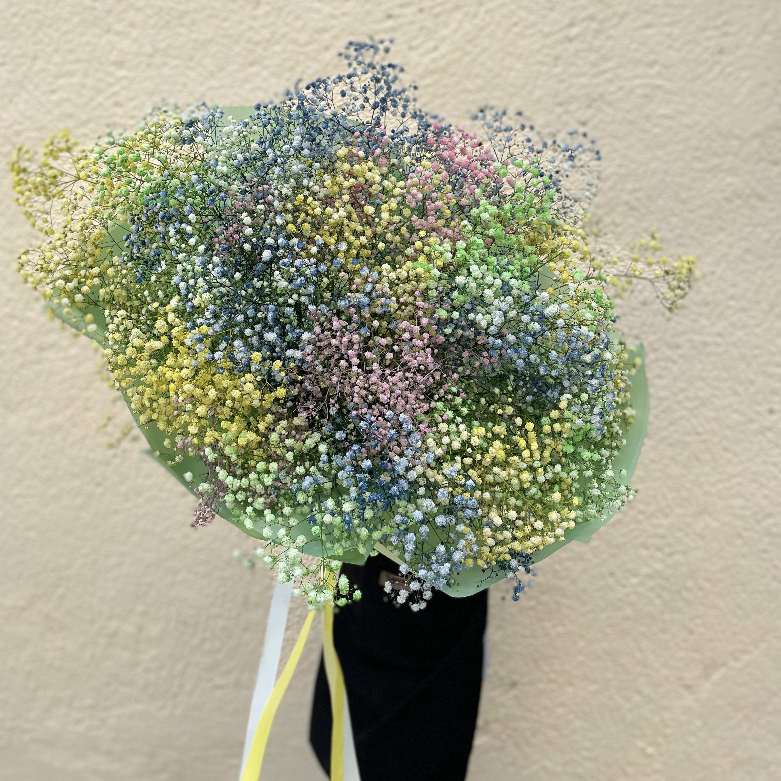 Букет из гипсофилы "Бабочка" 21 шт.