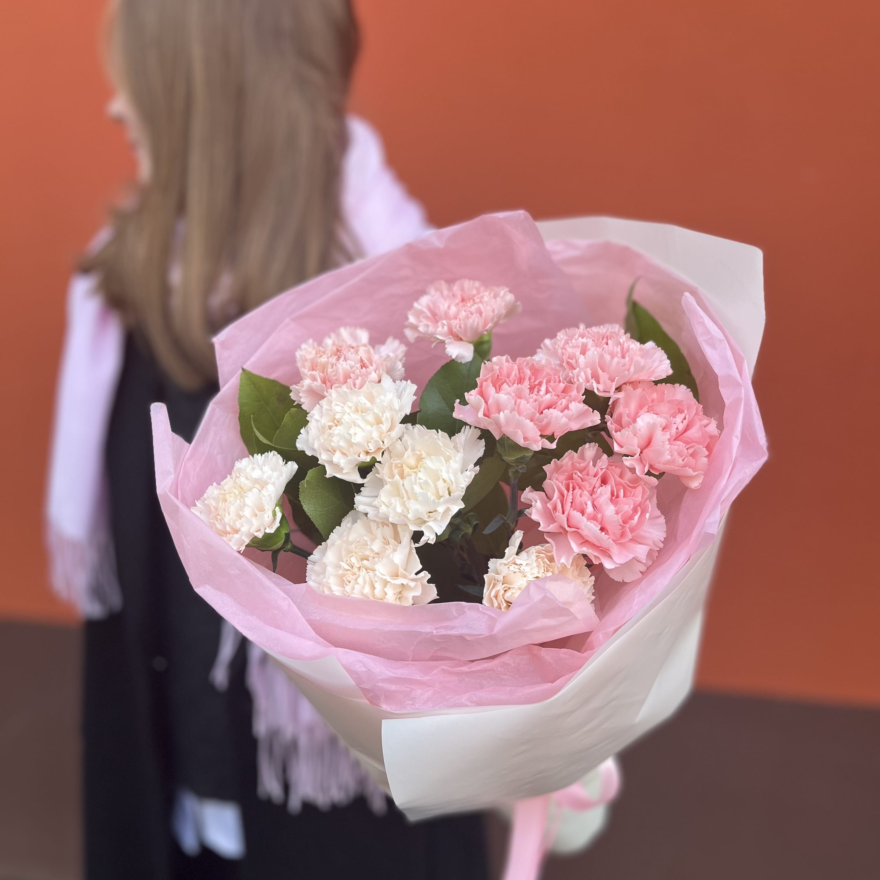 Букет гвоздик "Вираж" 11 шт.