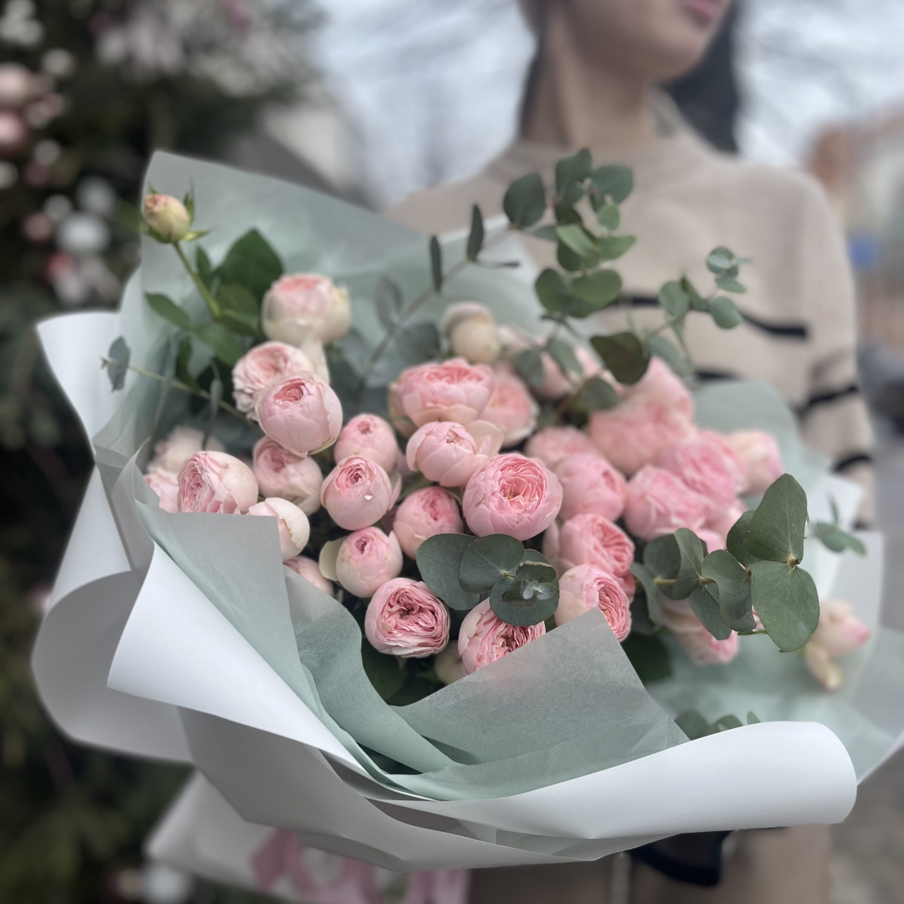 Букет "Кэнди" 15 шт. Кустовые розы