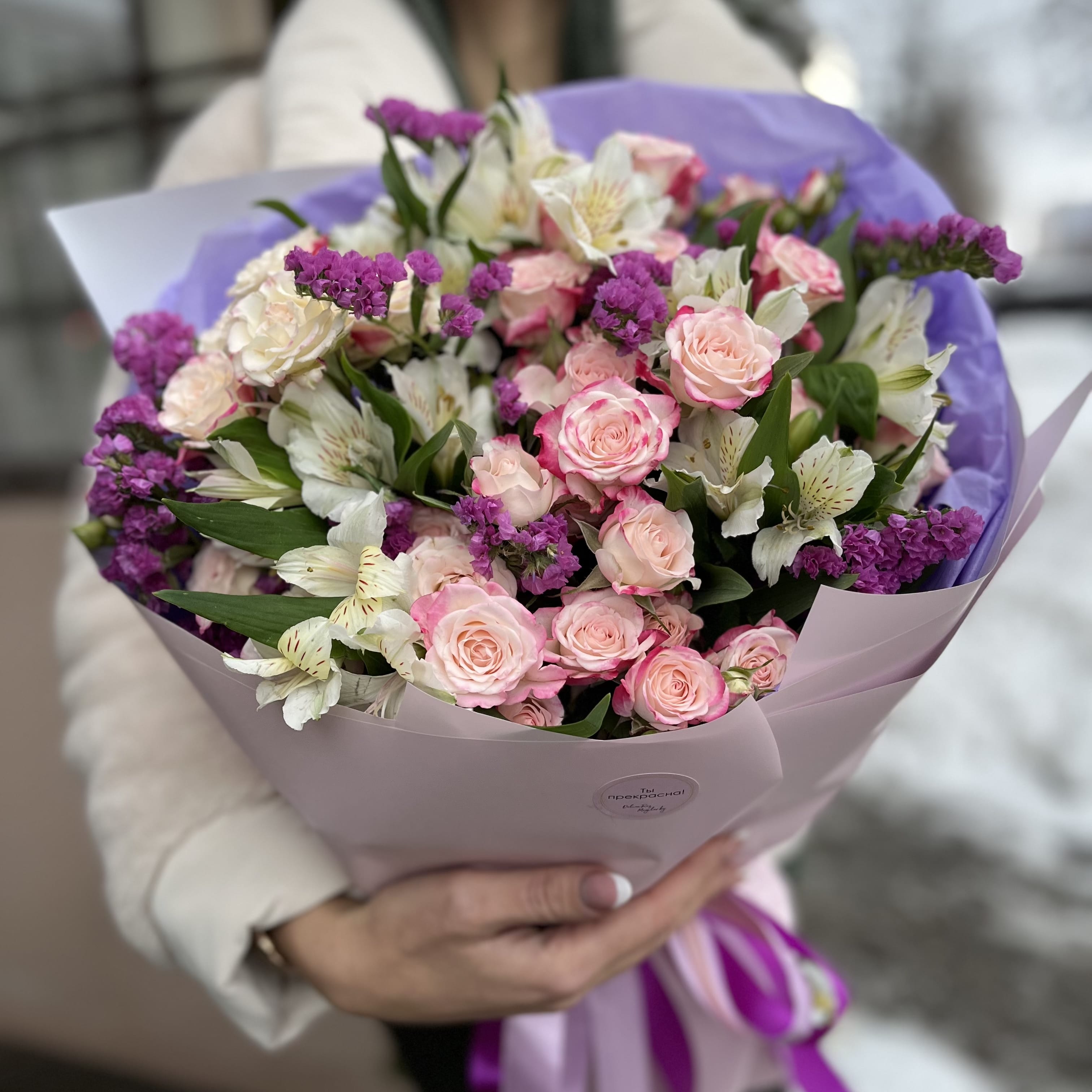 Букет цветов "Мадлен"