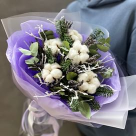 Букет цветов "Иней"