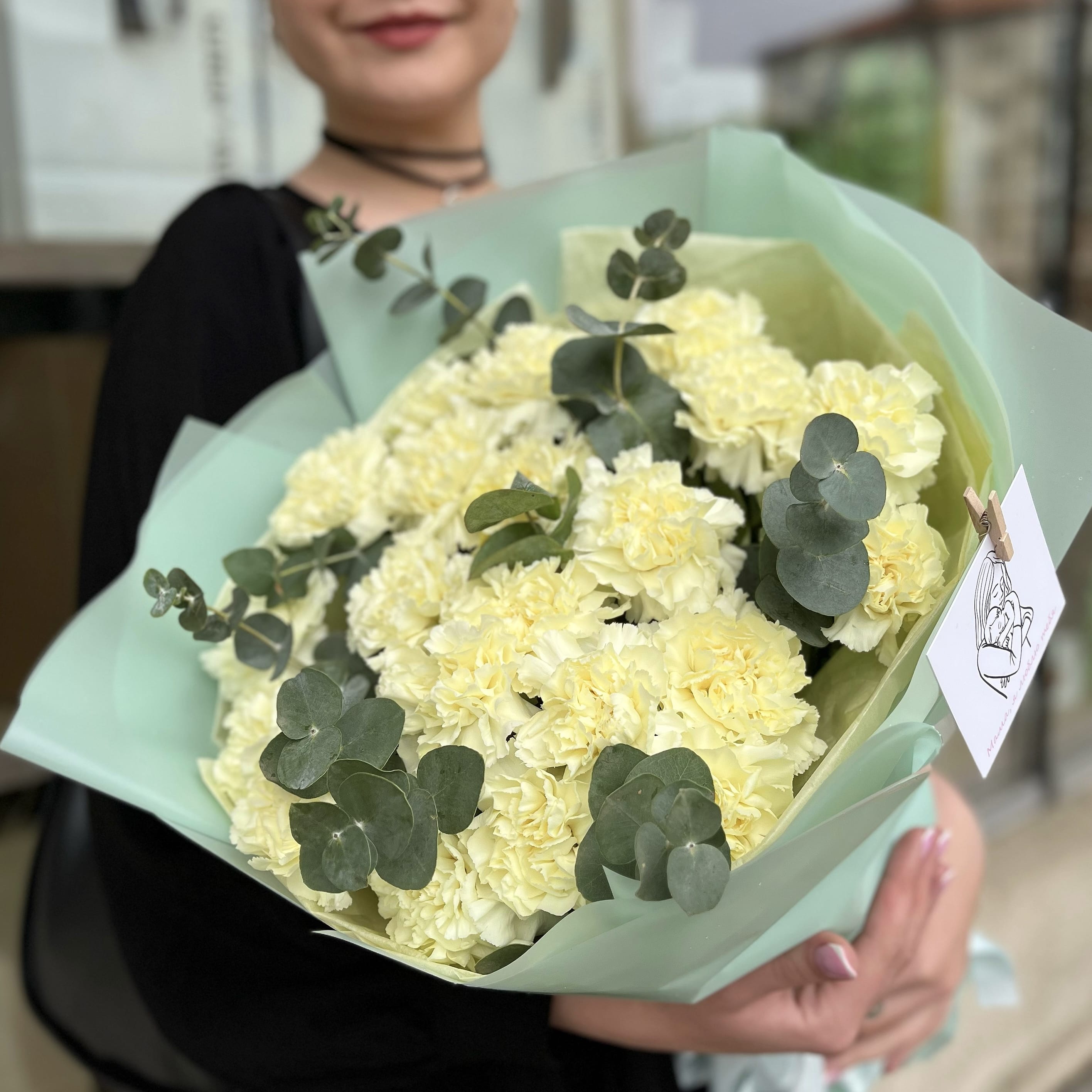 Букет гвоздик "Рио" 21 шт.