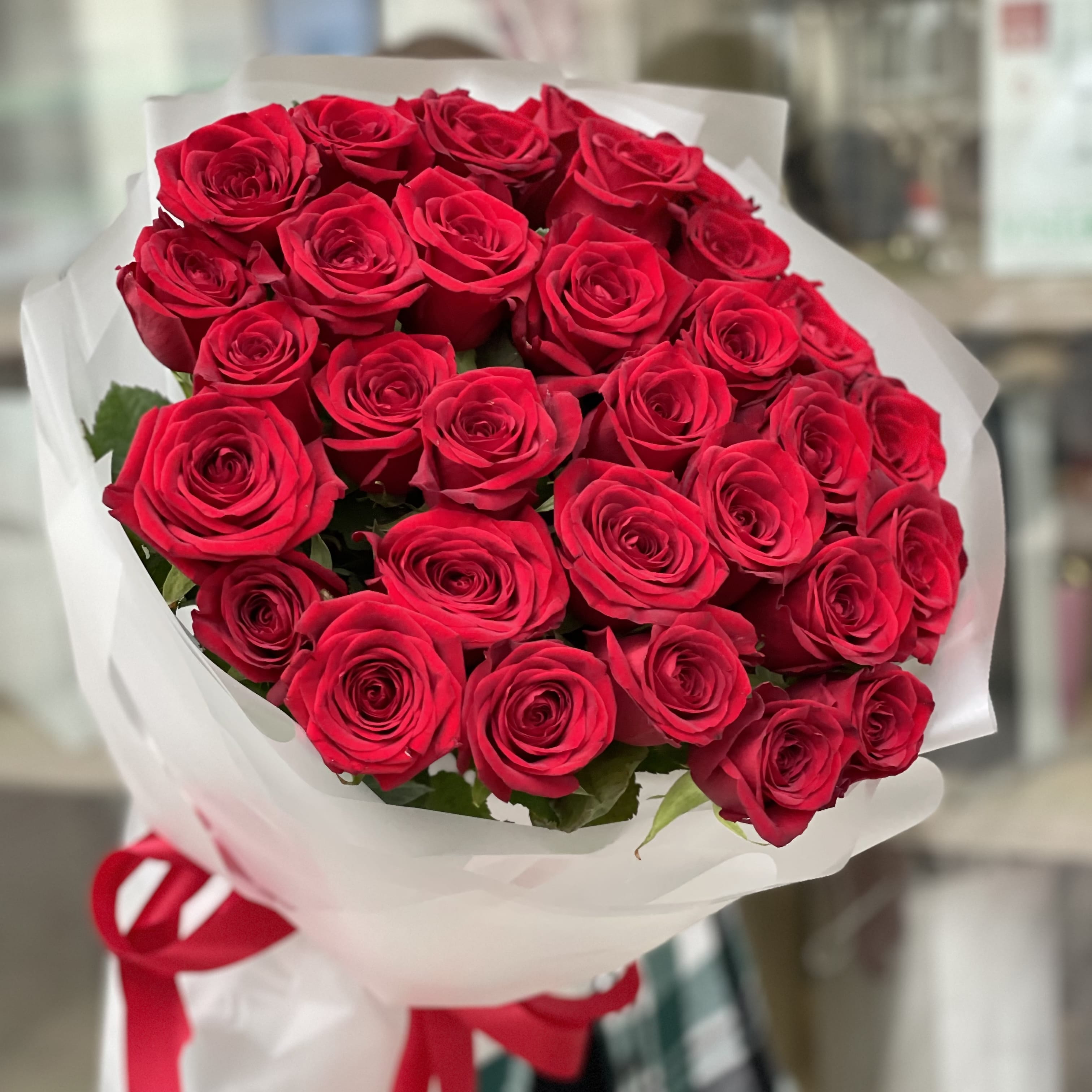 Букет роз "Страсть" 31 роза