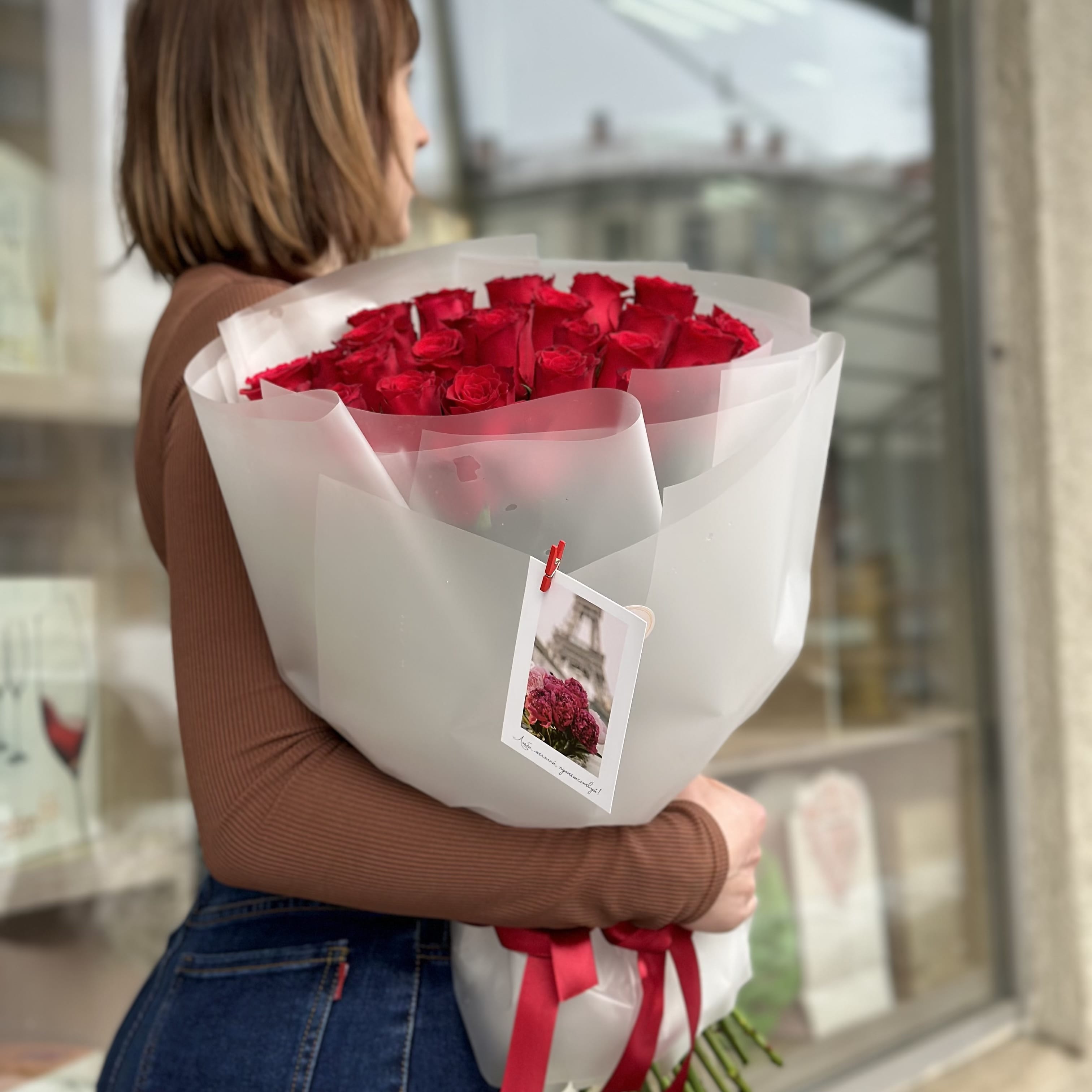 Букет роз "Страсть" 31 роза