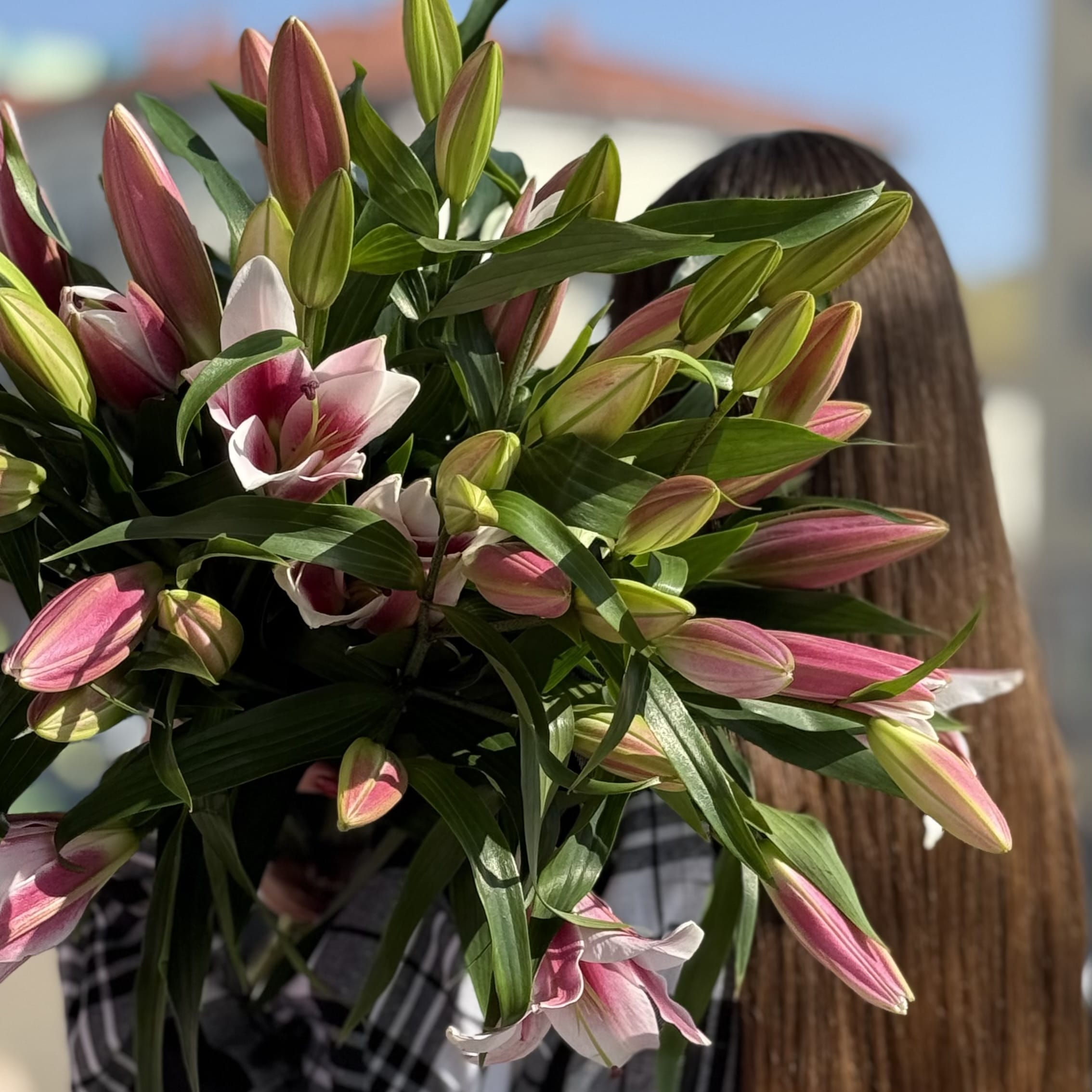 Букет из лилий " Душистая сладость" 11 шт.