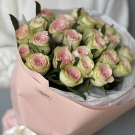 Букет роз "Розовый" 31 роза