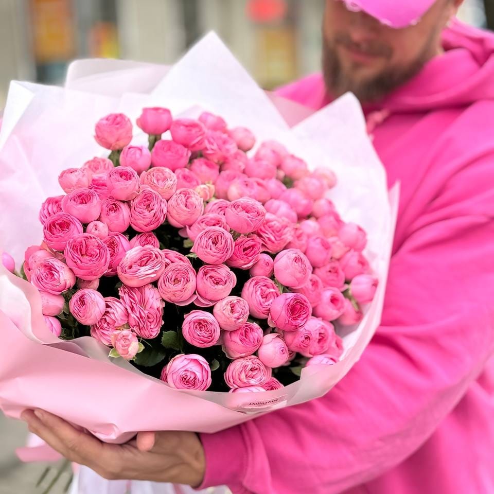 Букет роз "Малинка" 21 шт.