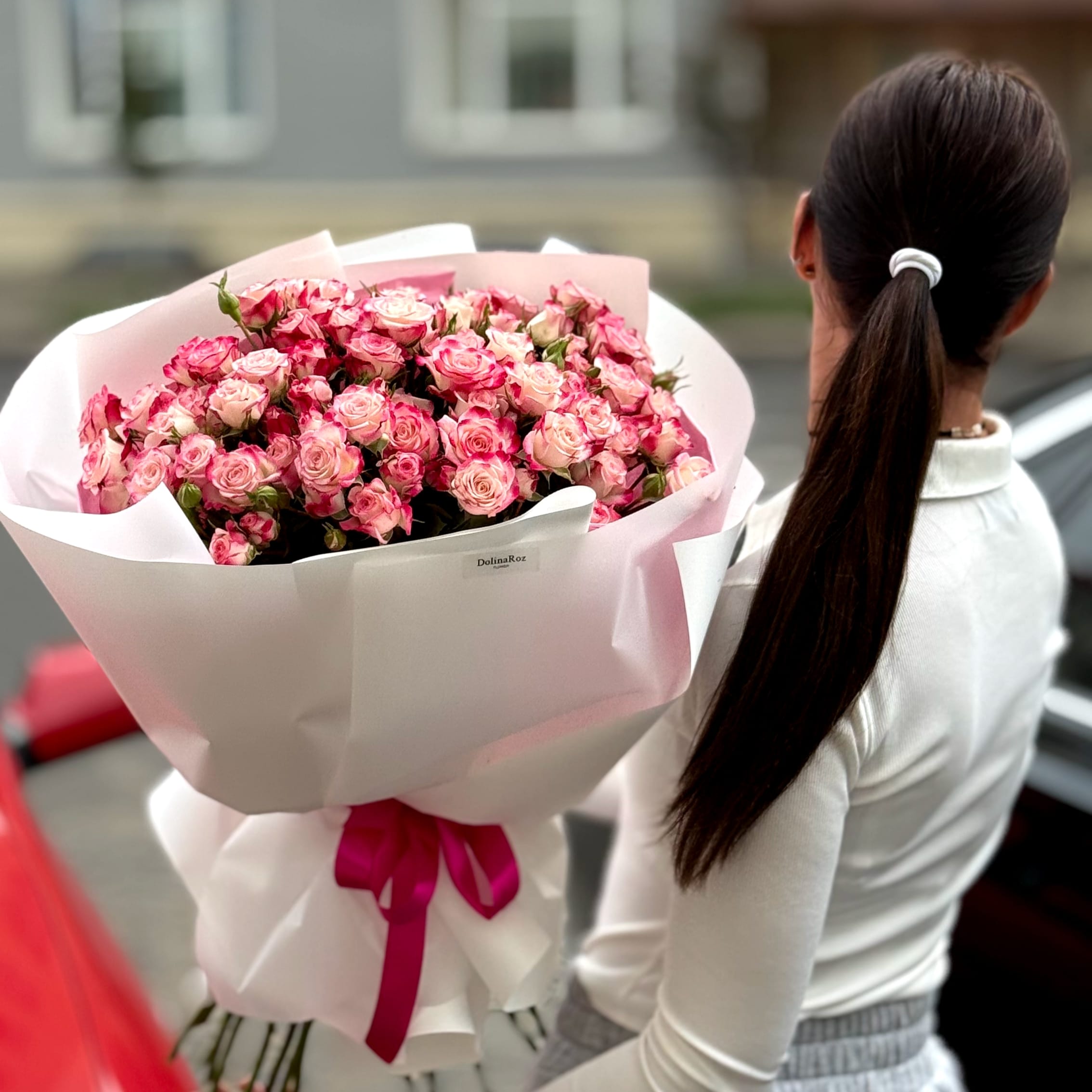 Букет роз "Королевская грация" 21 шт