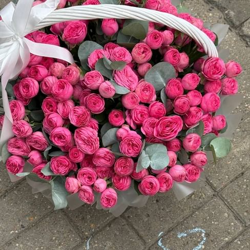 Корзина "Любимая" 41 шт с экалиптом