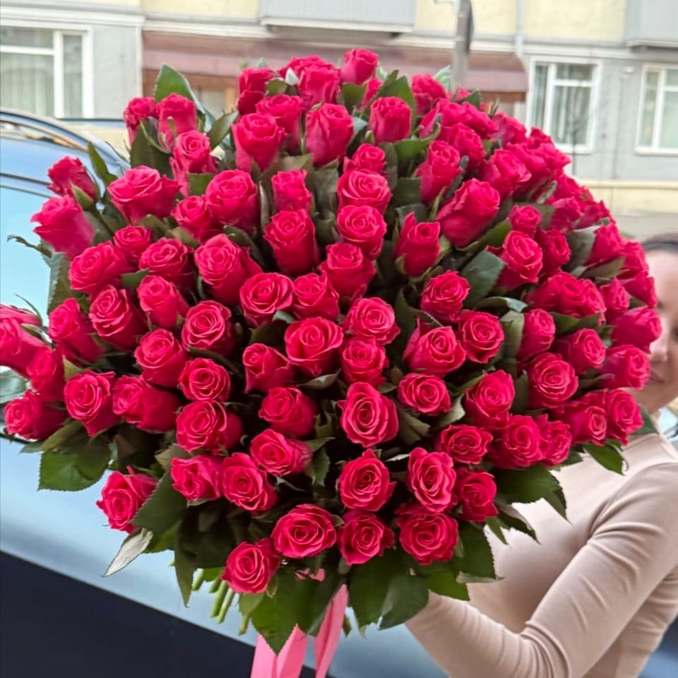 Букет роз "Ритм" (101 шт)