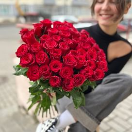 Букет роз "Радость" 51 роза