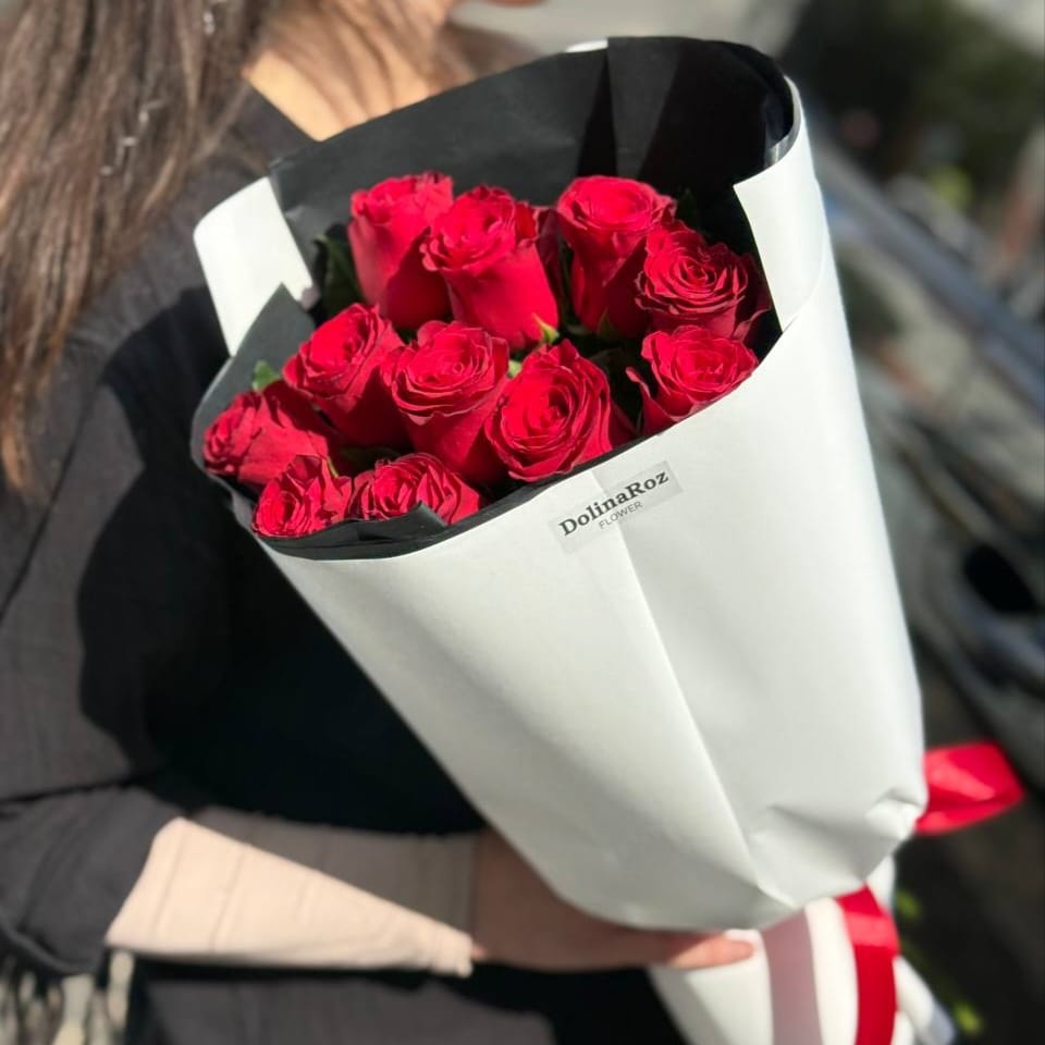 Букет роз "Без слов" 11 роз