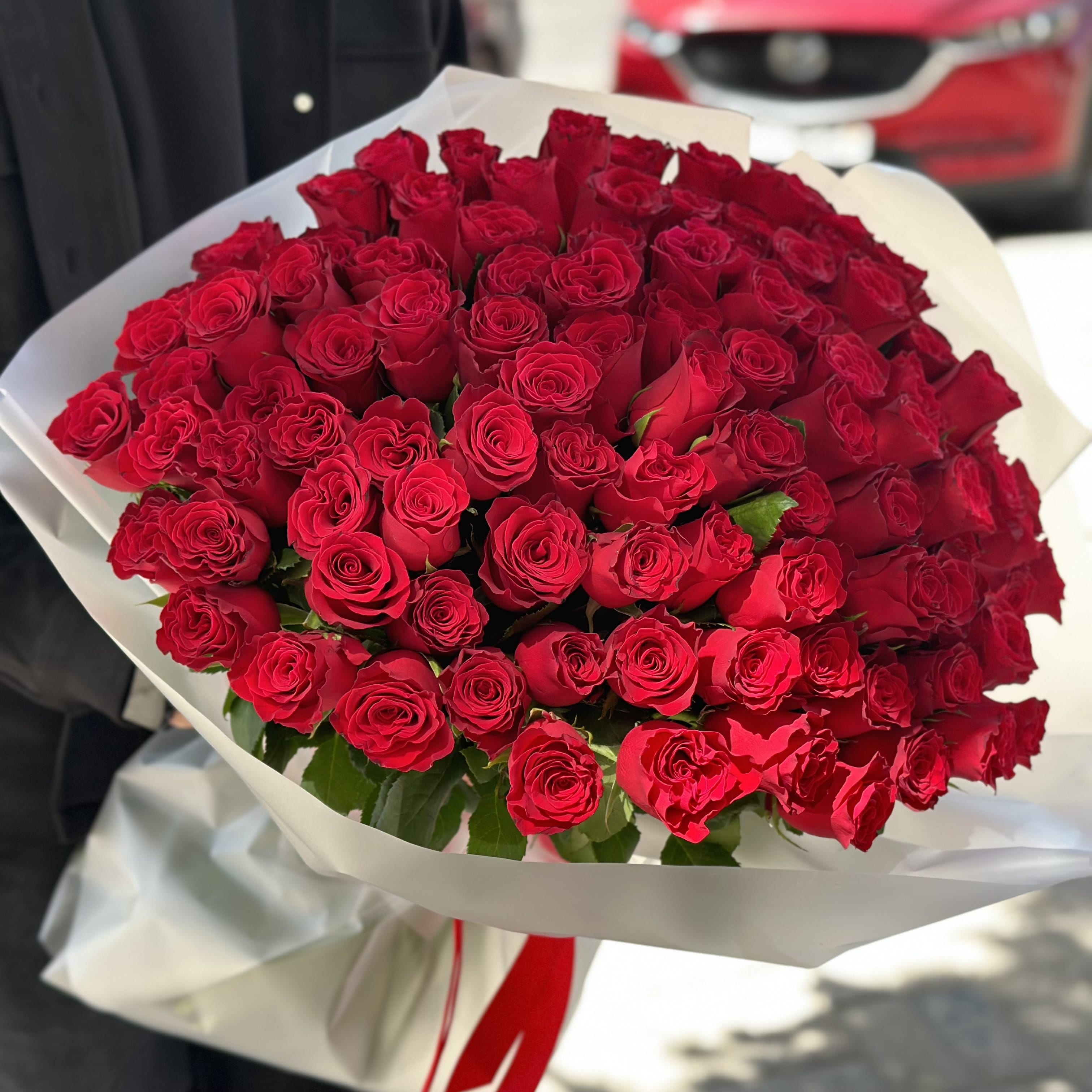 Букет роз "Восторг" 101 роза