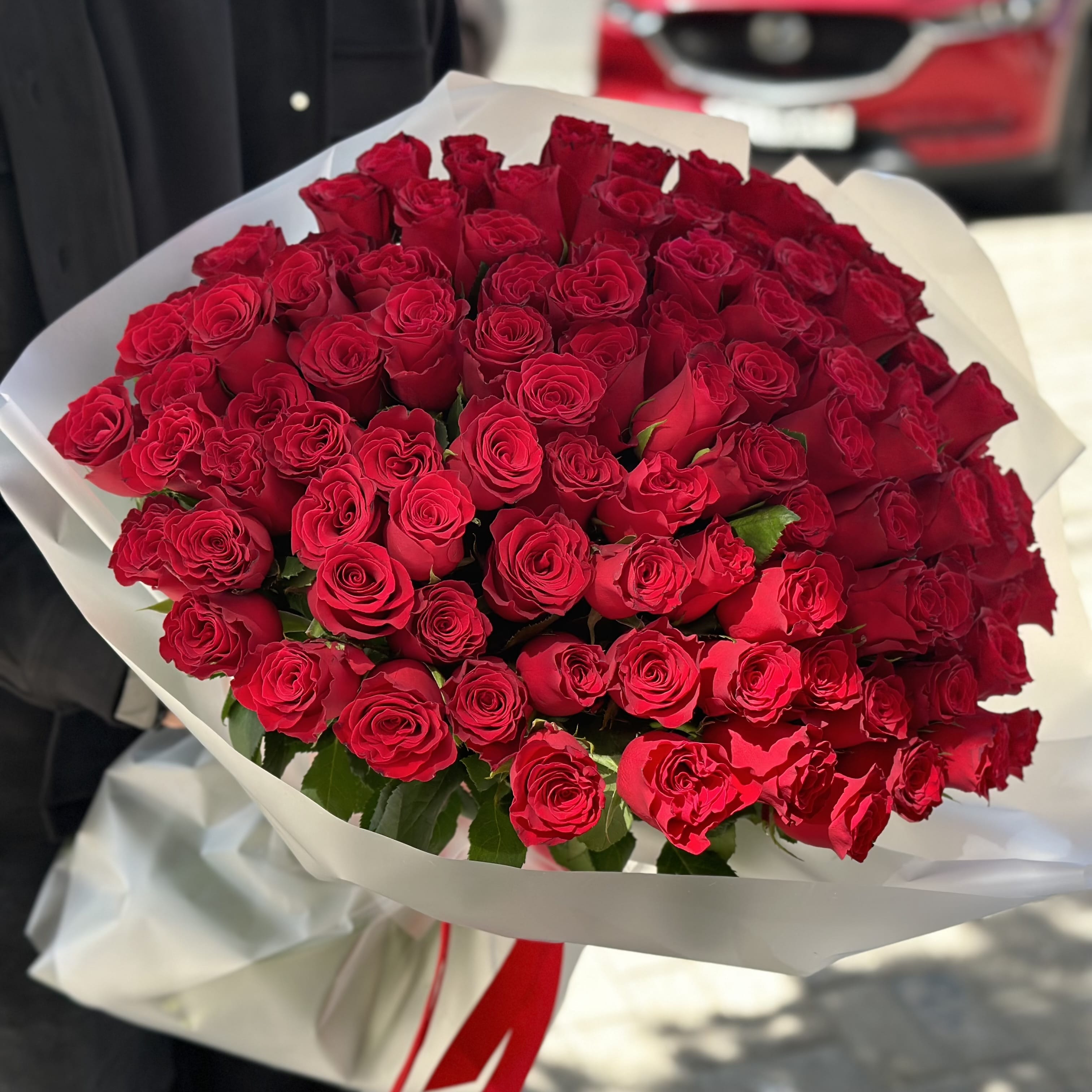 Букет роз "Восторг" 101 роза