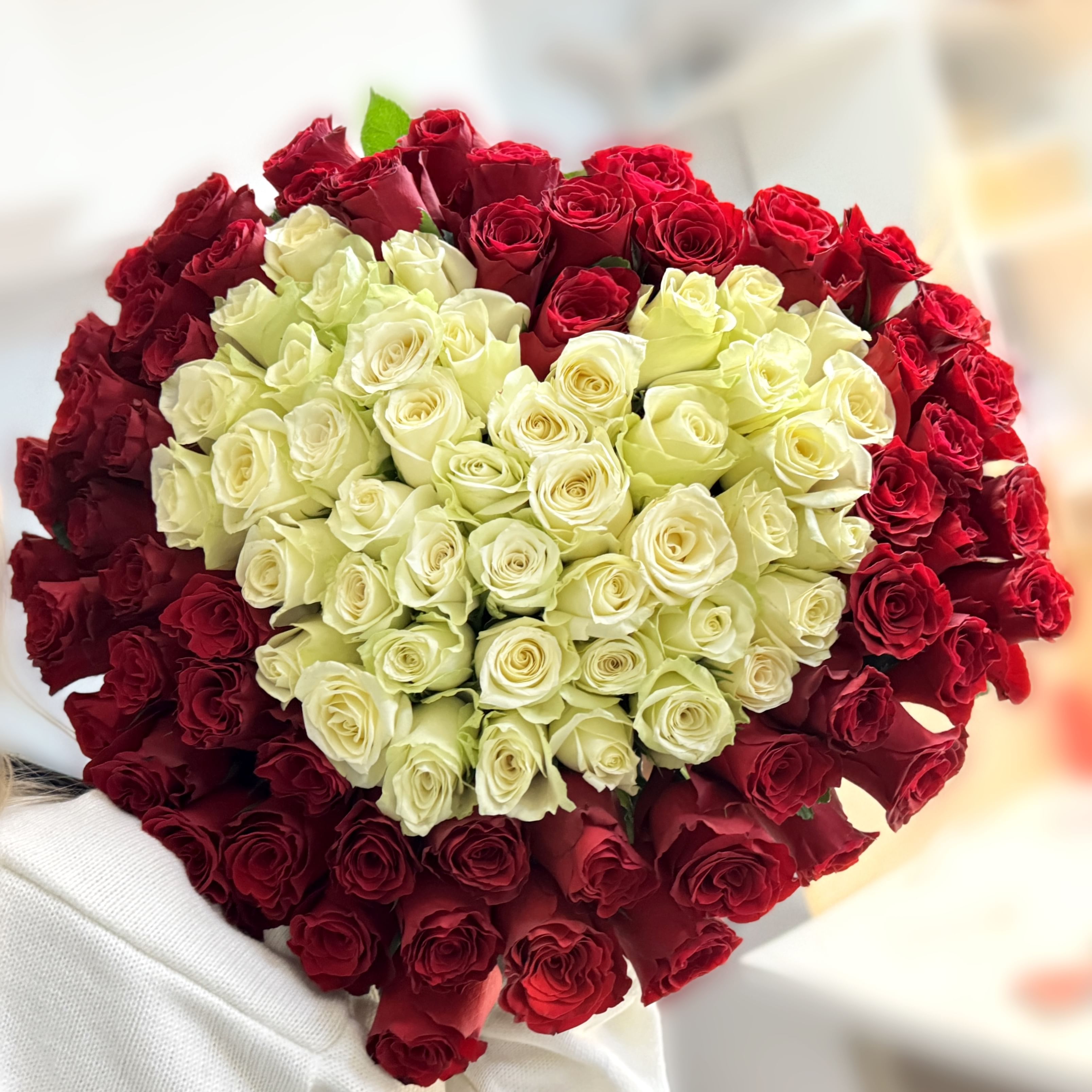 Букет роз "Моё сердце" 101 роза