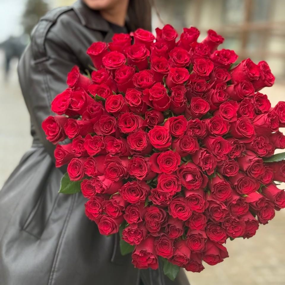 Букет роз "Родос" 101 роза