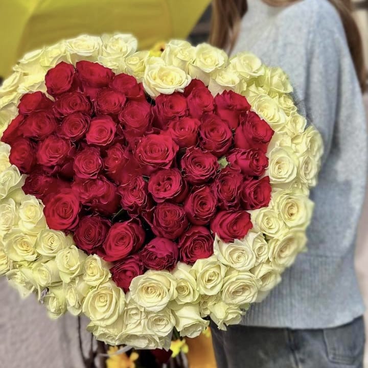 Букет роз "Сандра" 101 роза
