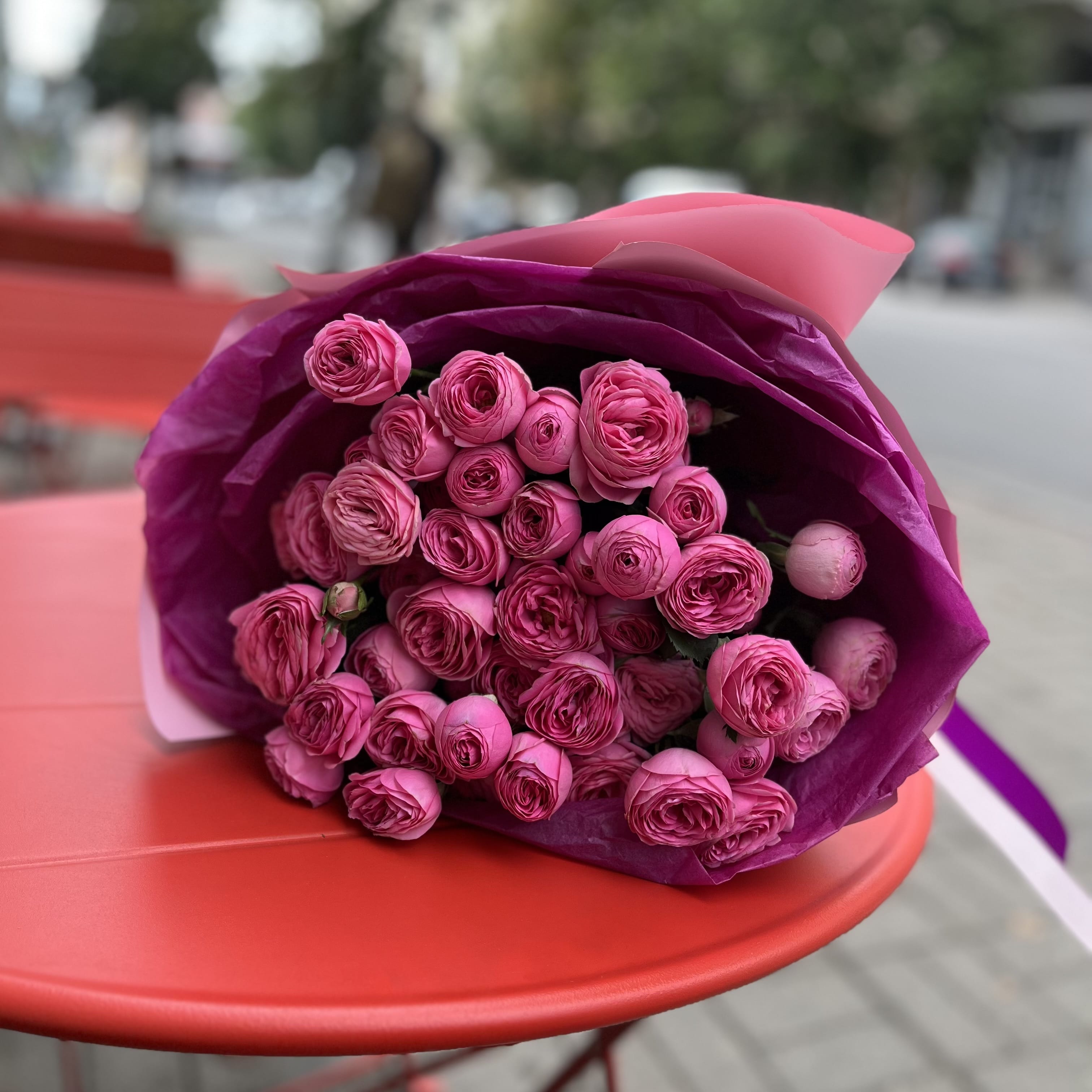 Букет роз "Миниатюрный" 9 шт. Кустовые розы