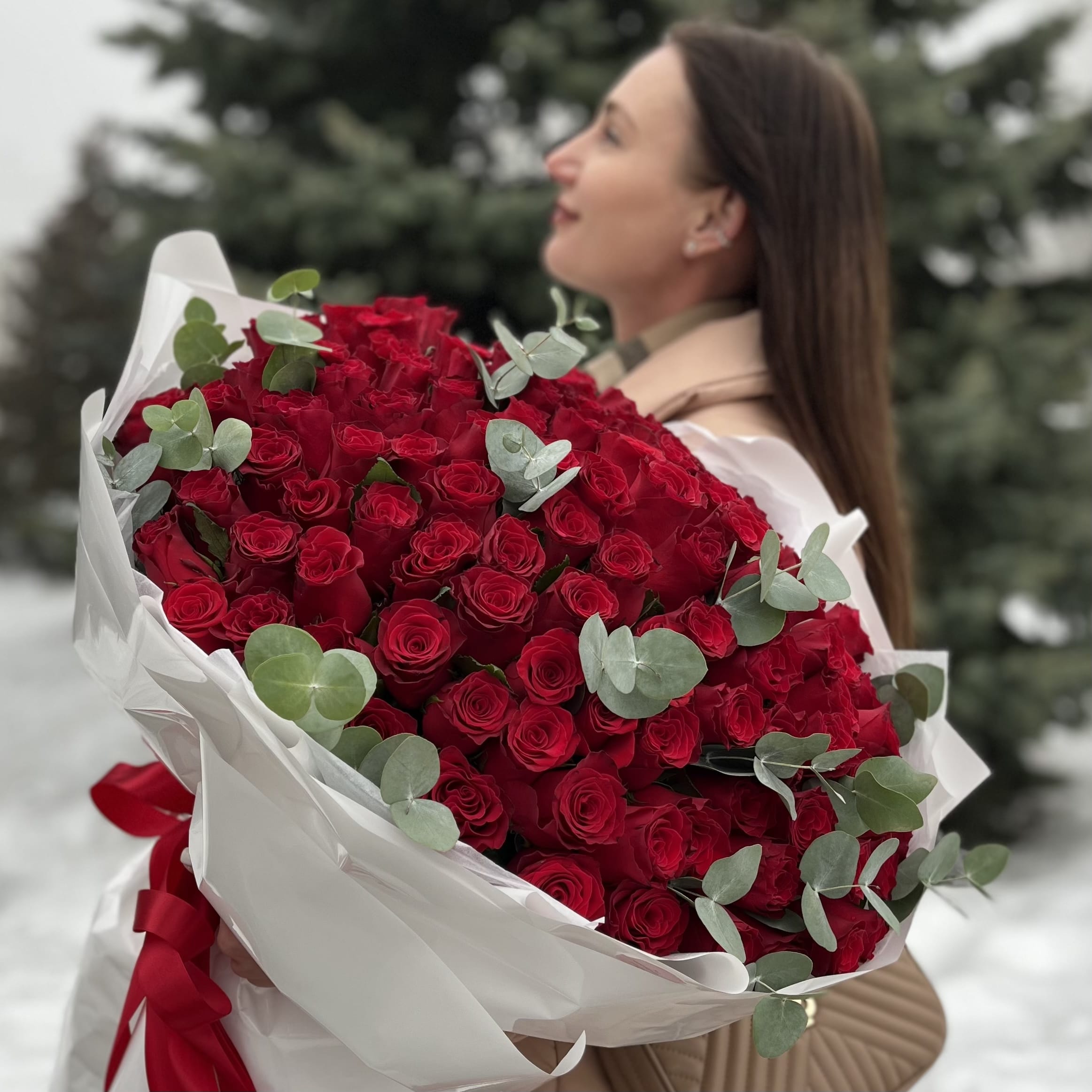 Букет роз "Шикардос" 101 роза