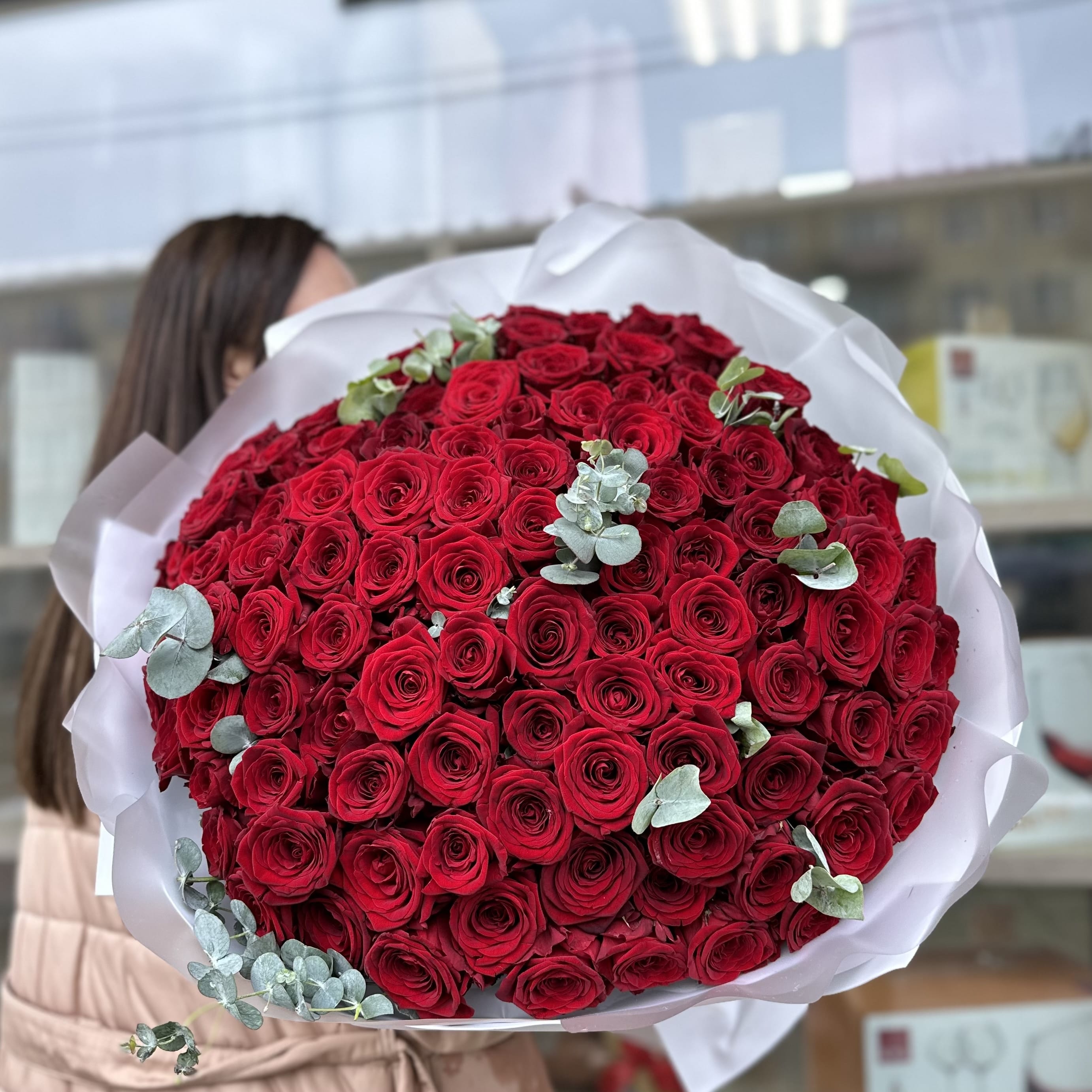 Букет роз "Шикардос" 101 роза