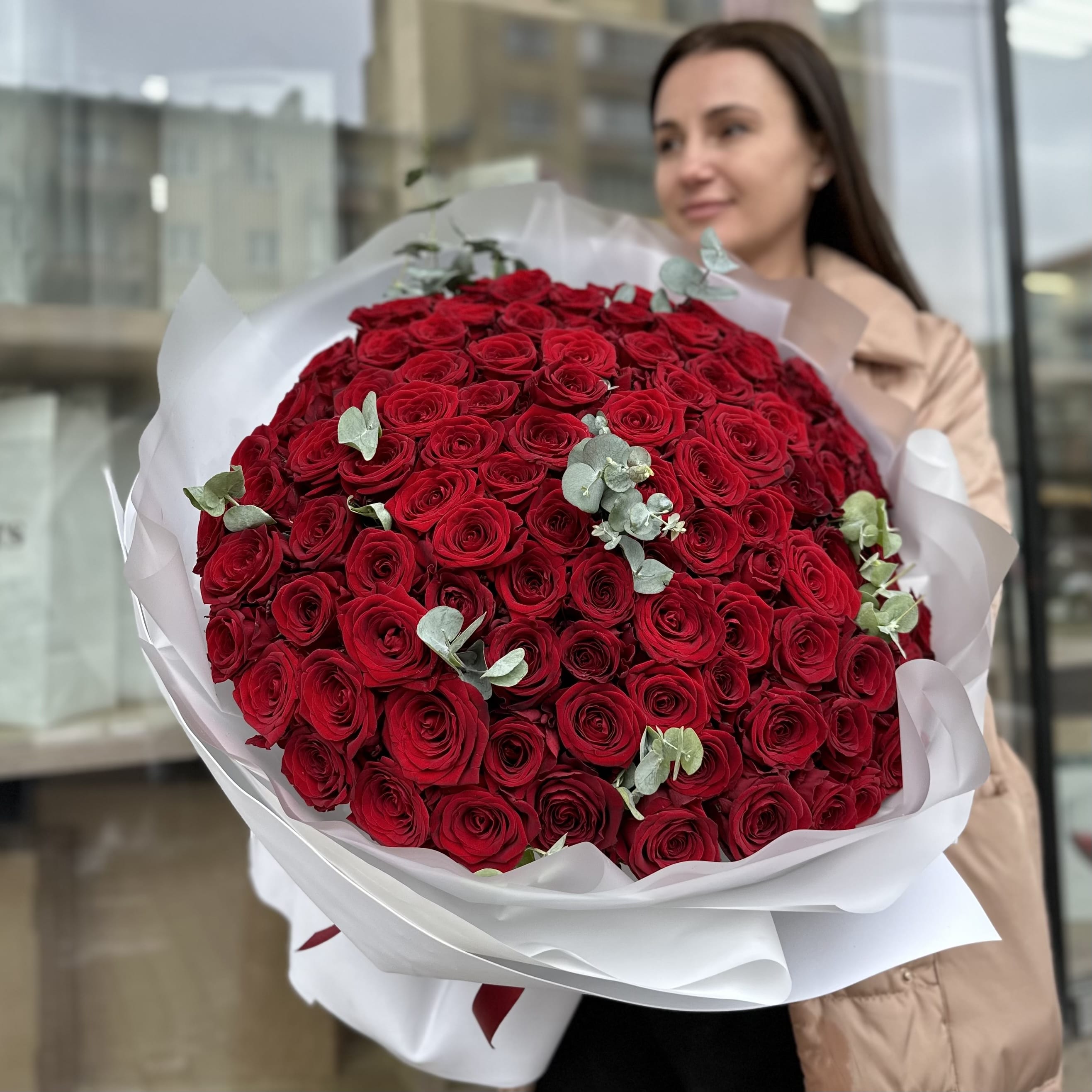 Букет роз "Шикардос" 101 роза