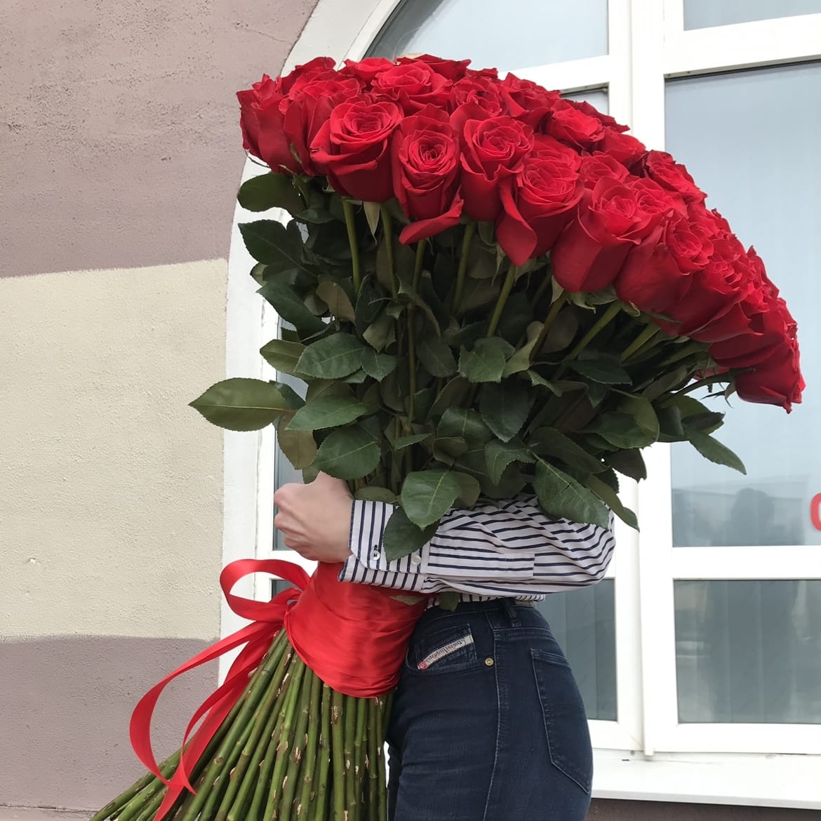 Букет роз "SuperStar" 101 роза