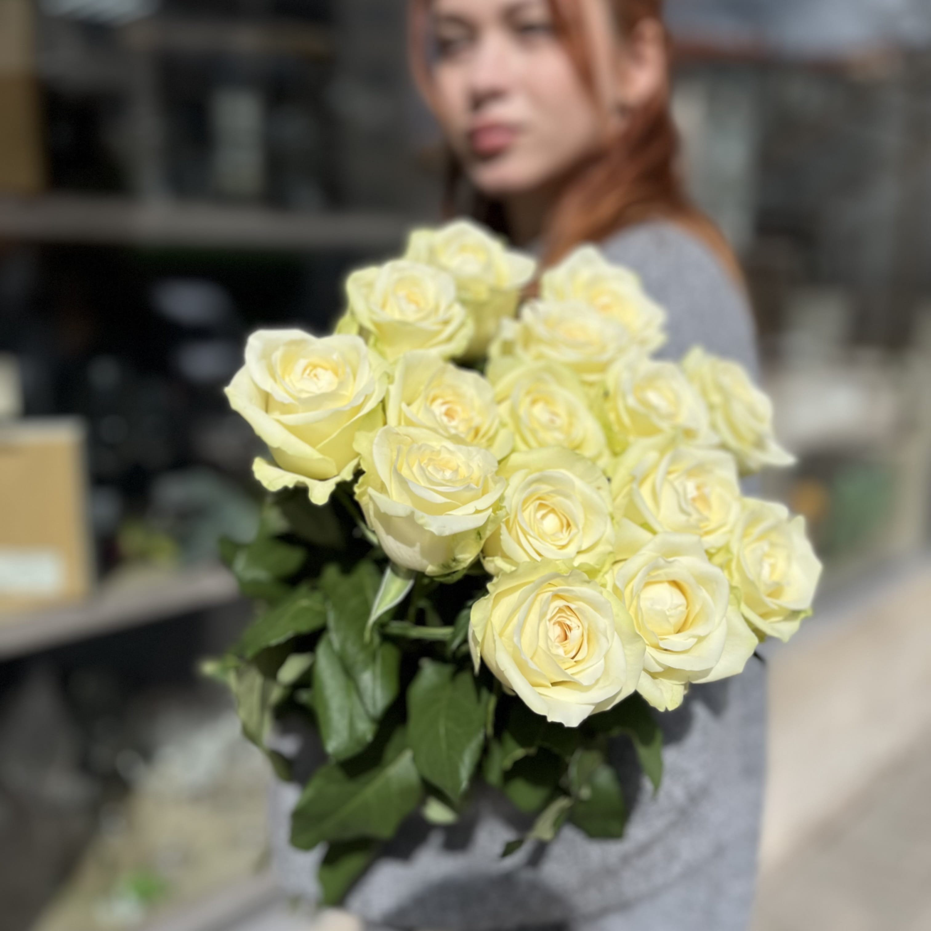 Букет роз «Анабель 15» 15 роз