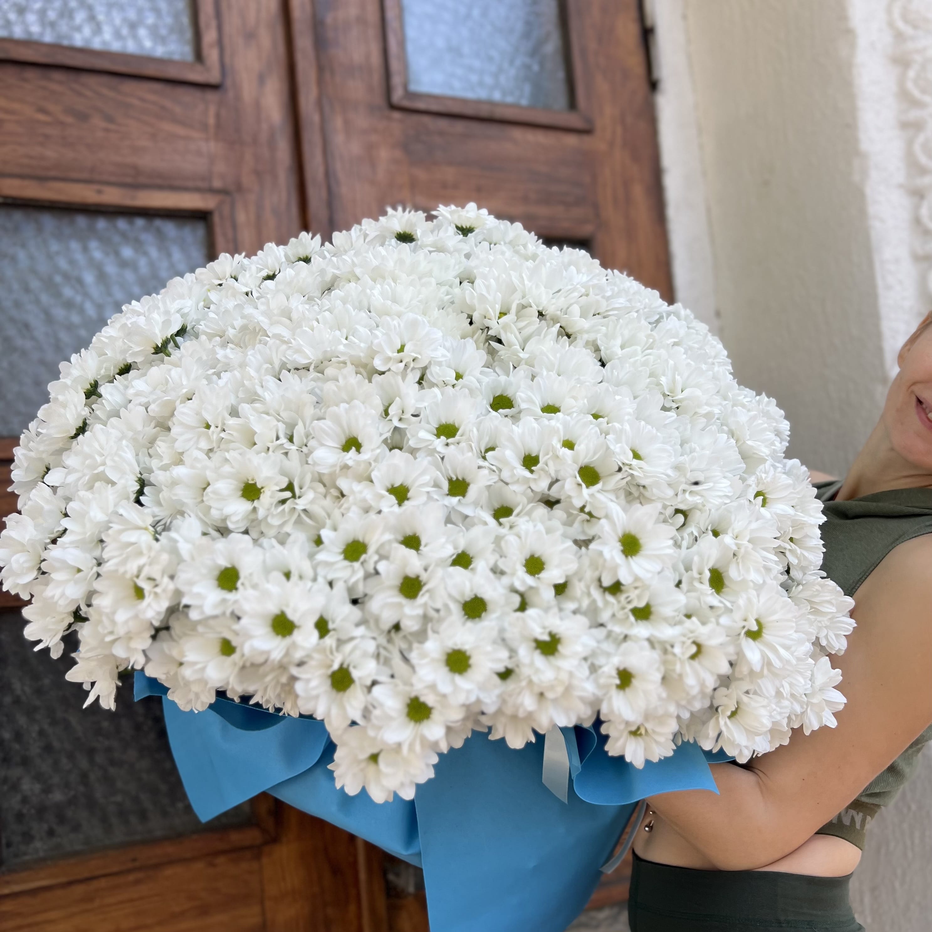 Букет из хризантем "Фьюжн" (101 шт)