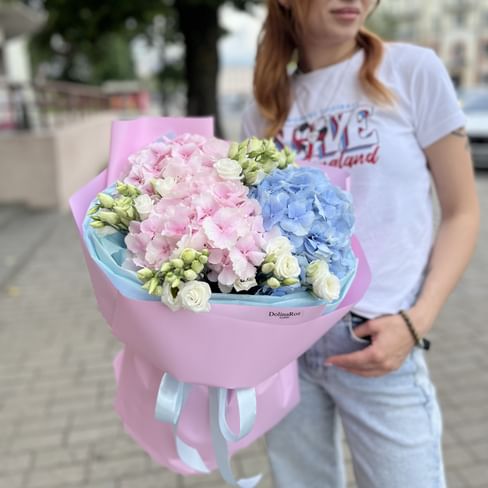 Букет гортензий "Нежняшка"