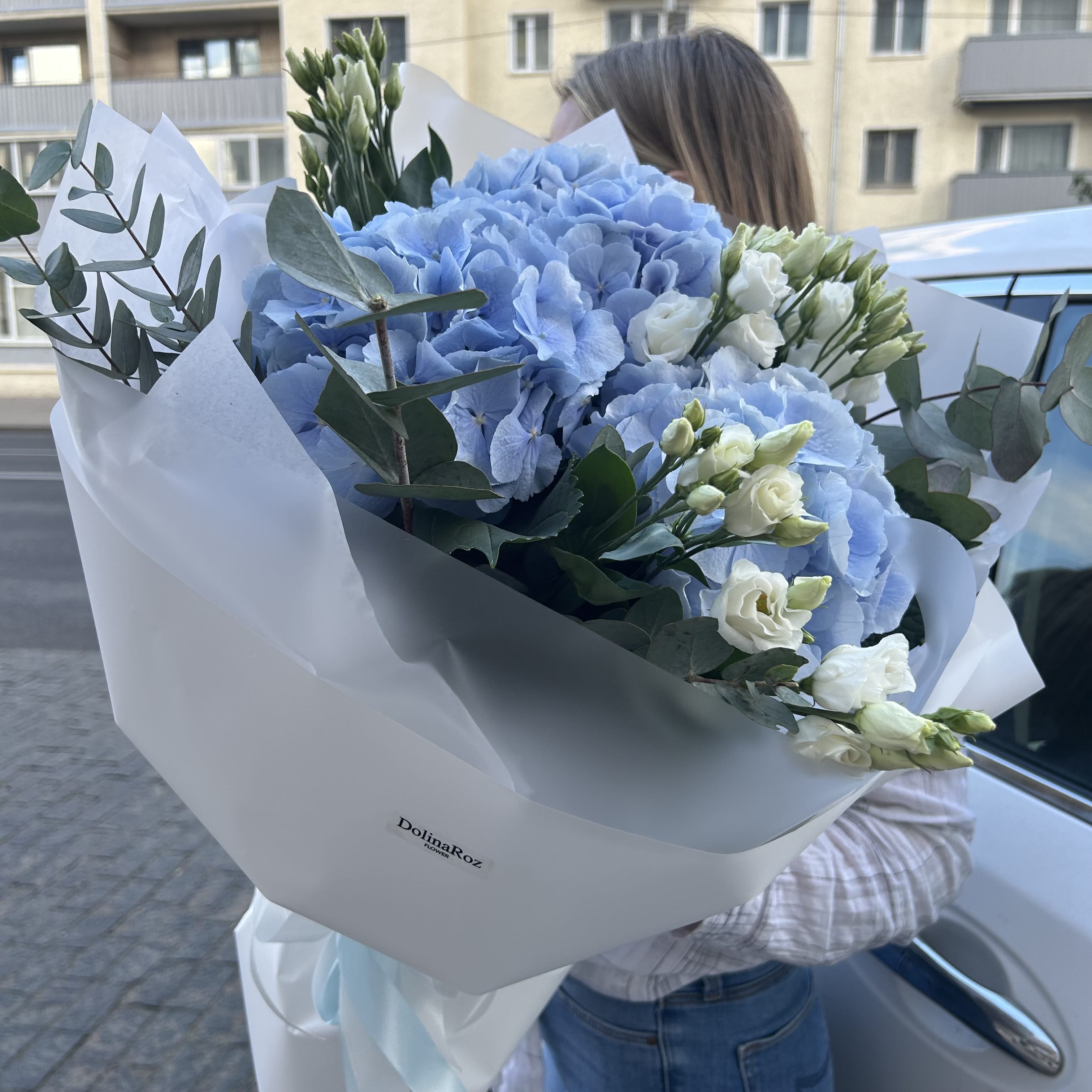 Букет гортензий "Нежное послание"